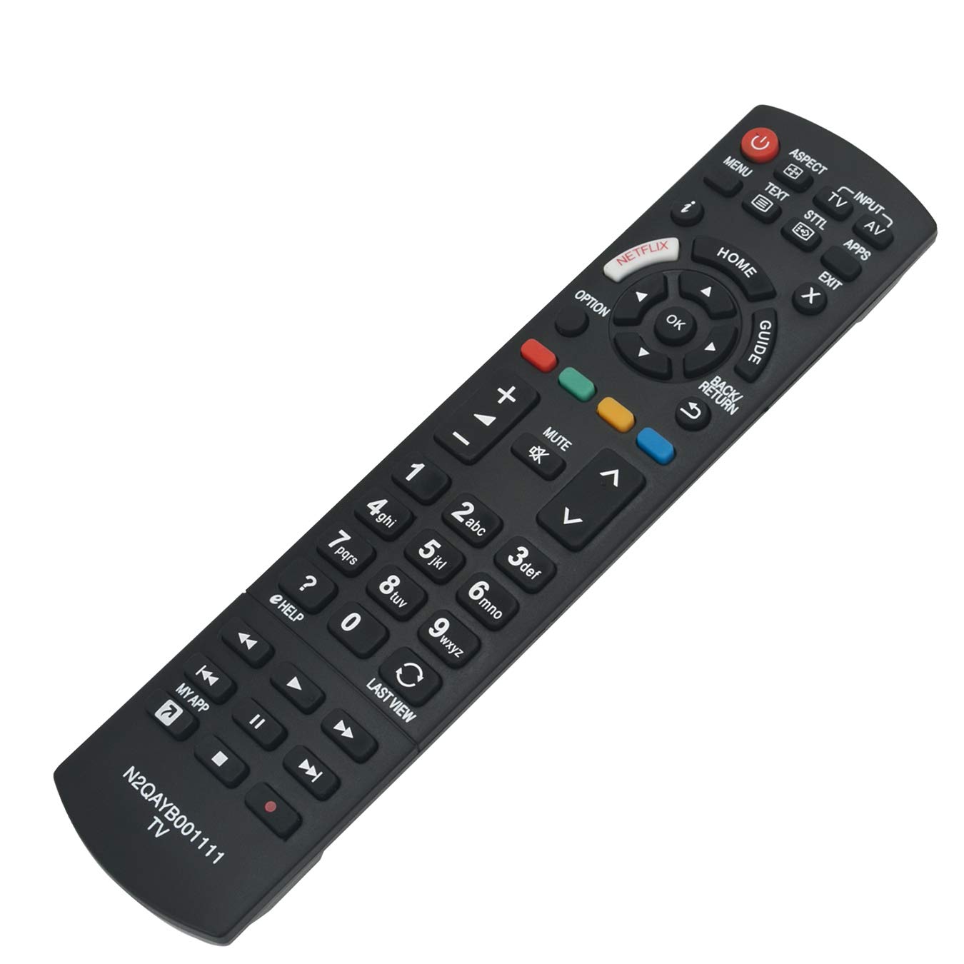 VINABTY N2QAYB001111 Replacement Remote Control Fit for Panasonic Viera TV TX-55EX603E TX-55EX600E TX-55EX633E TX-55EXW584 TX-65EX600B TX-65EX603E TX-40EX600B TX-49EX580B TX-49EX600B TX-40EX603E