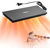 Oiibo Reptile Heat Panel Adjustable Temperature 60W Reptile Heater for Terrariums, Energy Efficient &amp; Non-Light Reptiles Heating Plate for Snakes,Crested Gecko,Leopard,Turtles