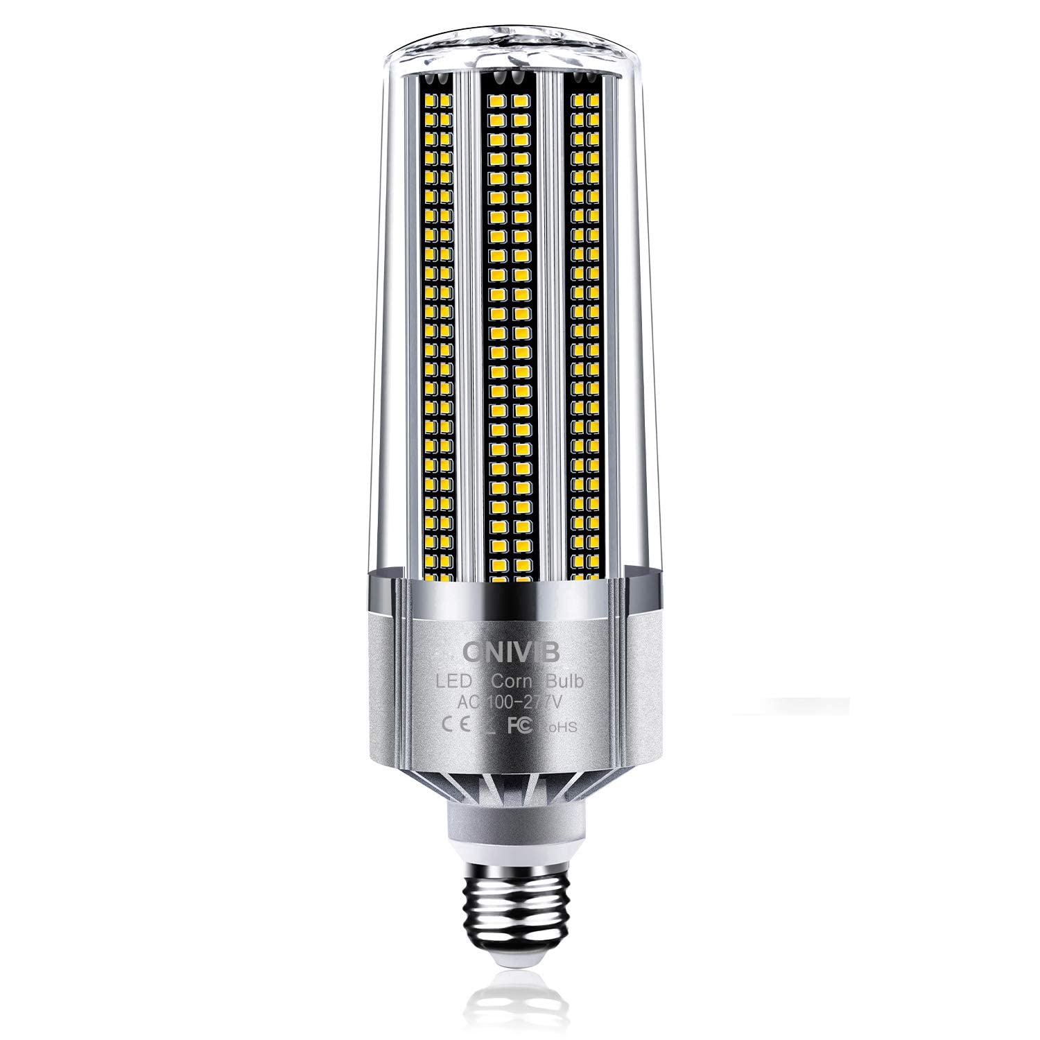 ONIVIB 150W Super Bright LED Corn Lamp Bulb, E40 Mogul Base, 18000 Lumen (1500W Equivalent) 6500K Cool White Daylight, for Large Area Commercial Lighting, Garage Warehouse Factory