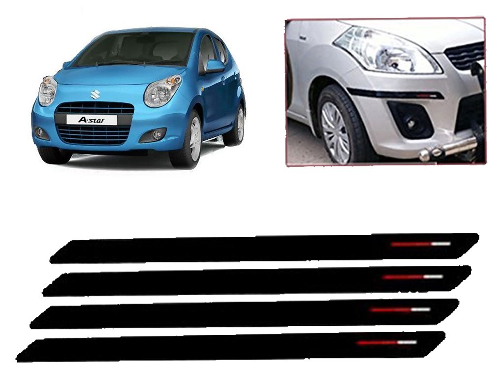 Kozdiko Black Red Bumper Protector For Maruti A Star Amazon In