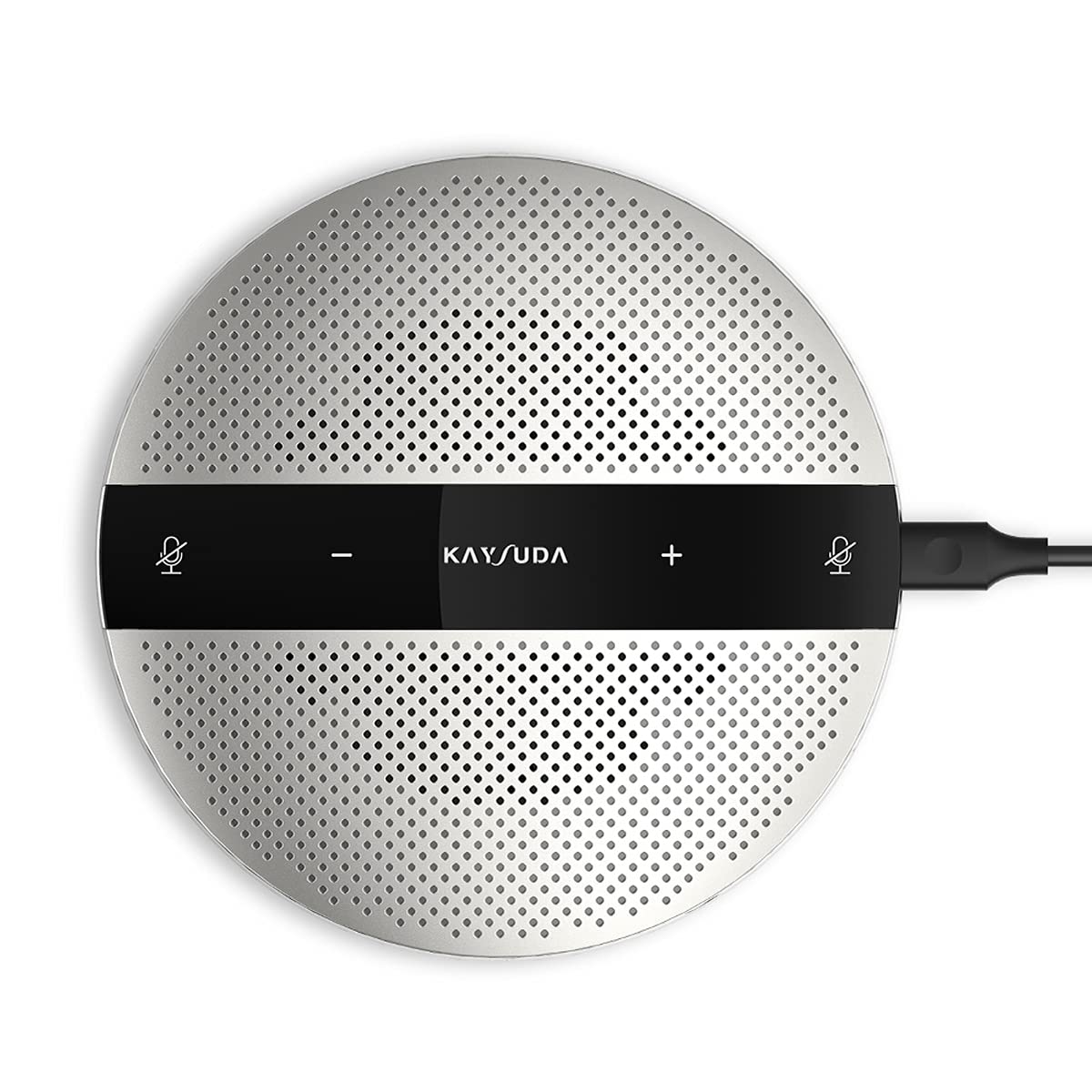 KAYSUDA USB Speaker Phone 360° Omnidirectional Microphone Portable Conference Speakerphone Echo Cancellation for Teams, Zoom, VoIP Calls, Webinar, Phone, Call Center, Recording
