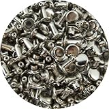 Springfield Leather Company's Nickel Plate Medium Double Cap Rivets 100pk