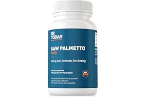 Dr. Tobias Saw Palmetto Supplement, Supports Urinary Health, Hormonal Balance, Prostate Health, & Hair Vitality, Saw Palmetto for Men & Women, 500mg Per Serving - 100 Capsules, 100 Servings