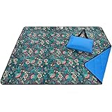 Roebury Picnic Blanket – Water-Resistant Outdoor Blanket – Large, Oversized Sandproof Beach Mat for Travel or Camping. Folds into an Easy Carry Compact Tote Bag