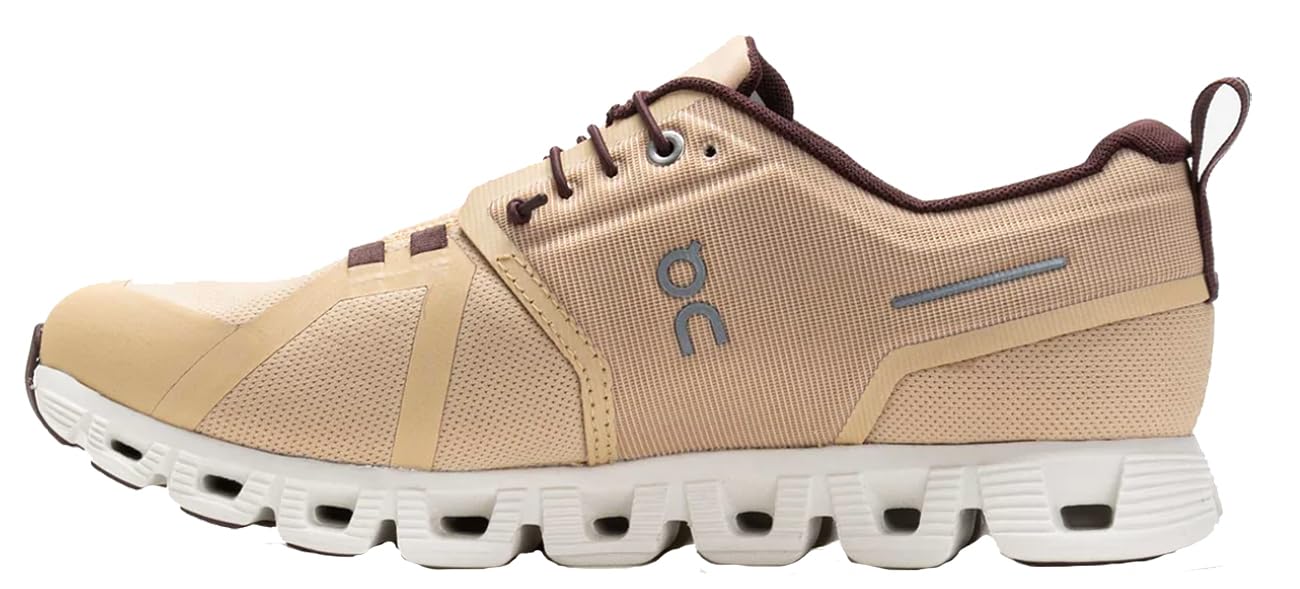 On Men's Cloud 5 Waterproof Sneakers, Savannah/Ivory, 9 Image