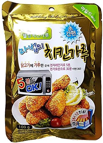 HIMALL Magic Chicken Powder, No Oil - Simple, Easy, Healthy Recipe, Only Drain and Coating Chicken with Powder 100g - Mild Powder