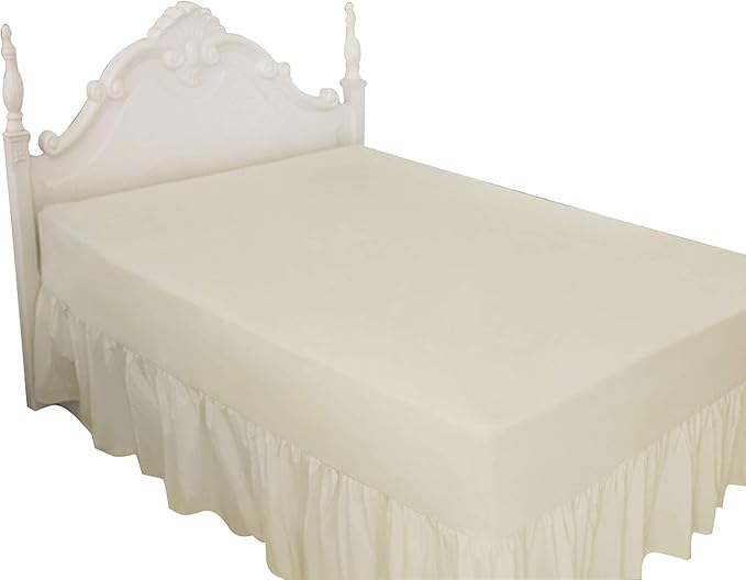 PERCALE 200 THREAD COUNT EXTRA DEEP FITTED VALANCE SHEET (Super King