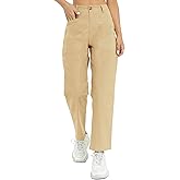 Urban CoCo Women's High Waist Relaxed Fit Work Pants Casual Hiking Pants with Pockets