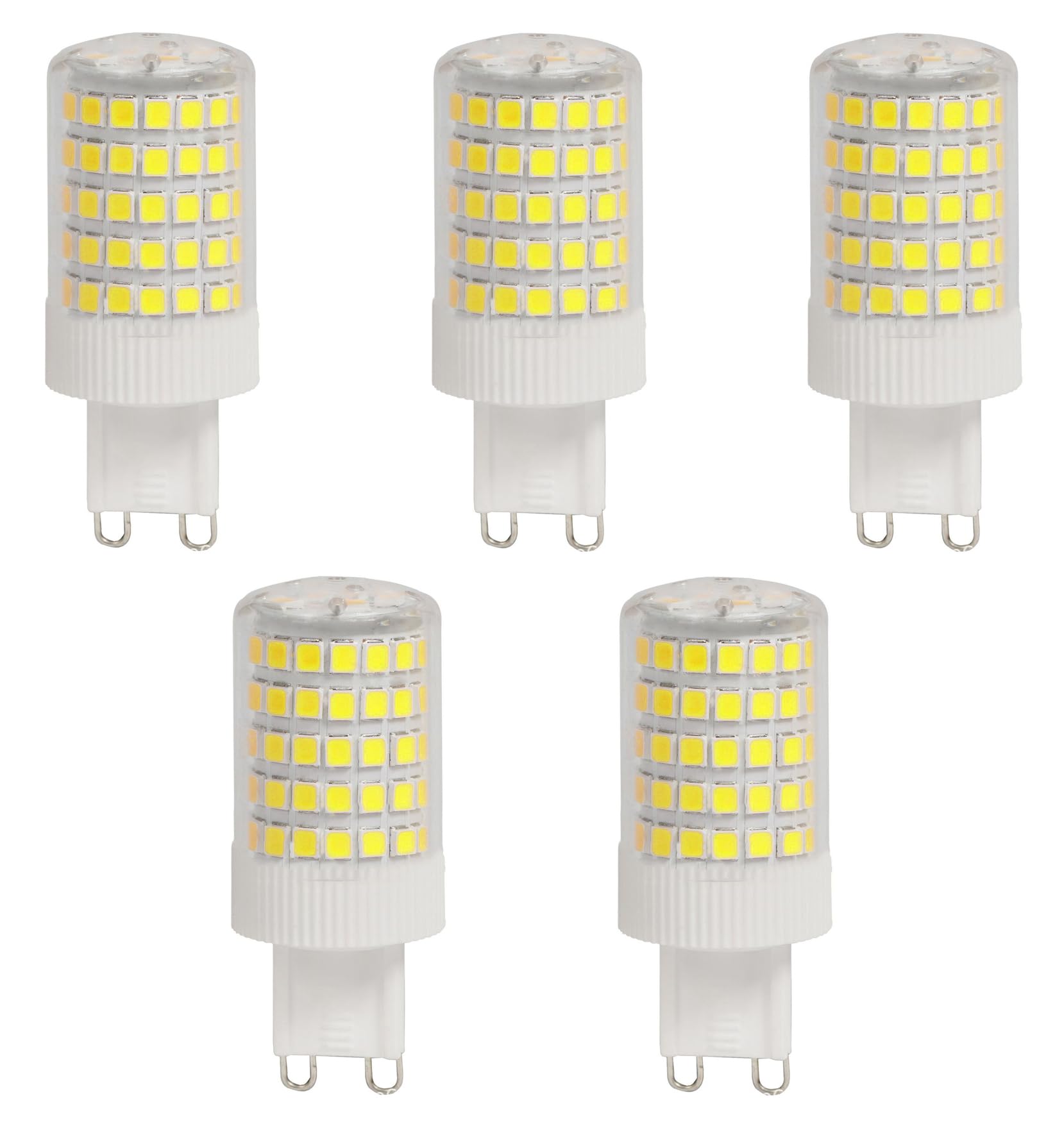 Aiwerttes G9 12W LED Light Bulbs Replacement of G9 100W Halogen Lamp 1200 Lumen,Cold White 6000K,Ceramic Base,Non-Dimmable Bulb for Home Lighting,Capsule Bulb,Pack of 5