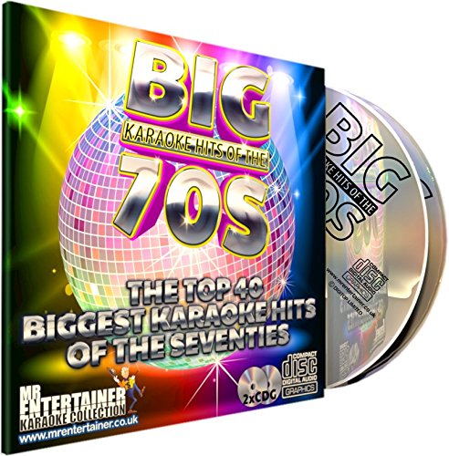 Mr Entertainer Big Karaoke Hits of The 70's (Seventies) - Double CD+G (CDG) Pack. 40 Classic Songs