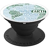 Save Our Planet - Protect Earth Word Cloud Art PopSockets PopGrip: Swappable Grip for Phones & Tablets