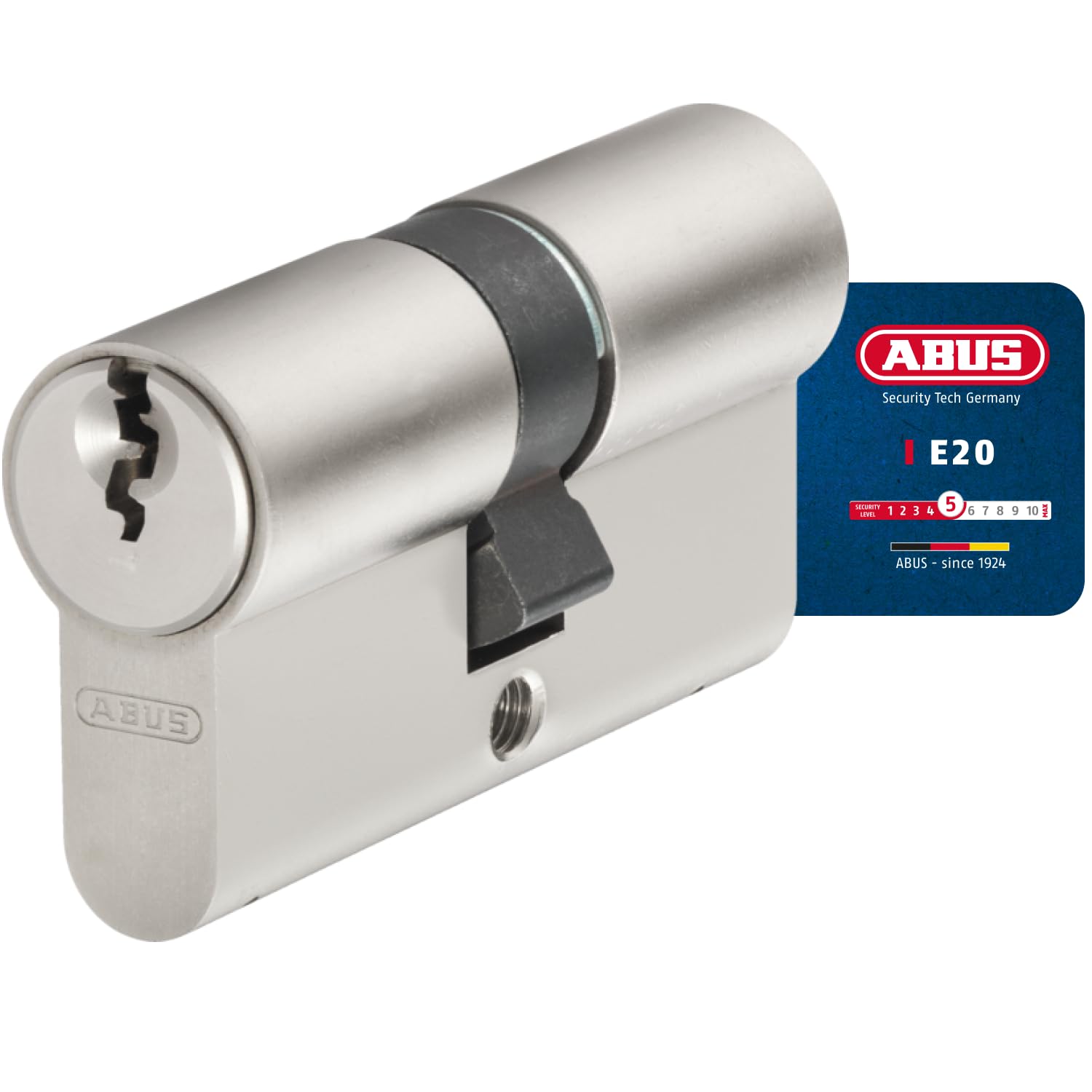 ABUS E20NP 597947 Profile Cylinder Lock with 3 Keys 35/45