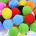 Outus Pompoms for Craft Making and Hobby Supplies 0.9 Inch, 200 Pieces, Assorted Colors