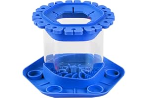 YOYOWY Paint Brush Cleaner, Paint Brush Cleaner Tool with Brushes Holder for Kids,Paint Brush Cleaner Rinse Cup for Acrylic,Watercolor, Art Paint, Acrylic Painting (Blue)