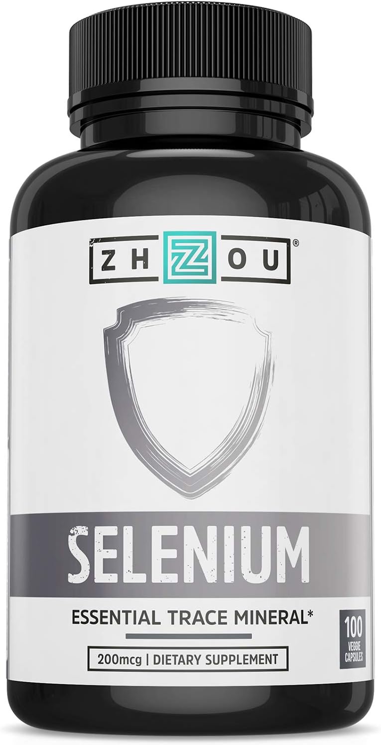 Selenium 200mcg for Thyroid, Prostate and Heart Health - Essential Trace Mineral with Superior Absorption - Yeast Free - 100 Once Daily Vegetable Capsules - Manufactured in The USA: Health & Personal Care