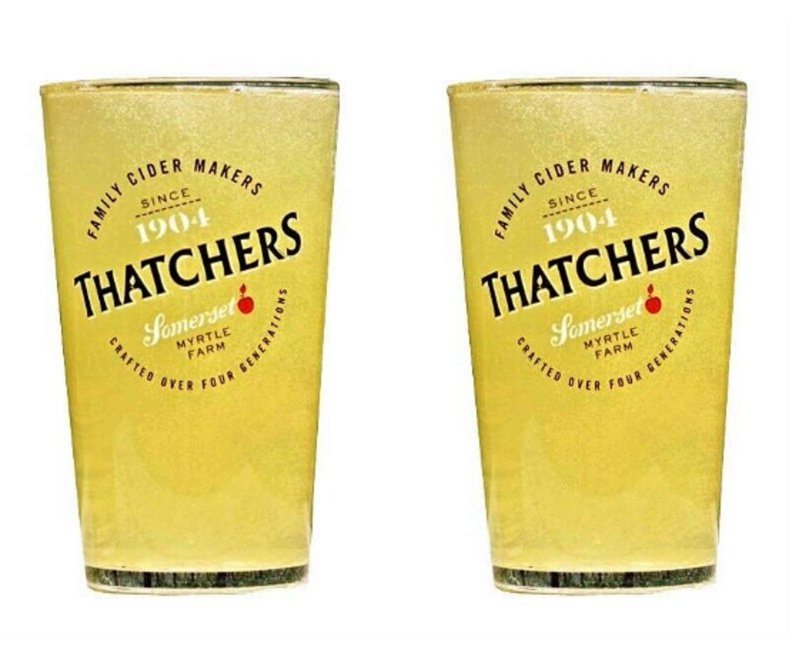 Thatchers Cider Half Pint Glasses CE 10OZ/280ml (Set of 2)