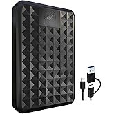 ModusTech 500GB Portable External Hard Drive USB 3.0/Type-C – Slim High-Speed HDD for Backup, Storage, Gaming – Compatible wi