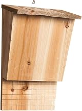 Sionhiuo Large Wooden Bat Box Nesting Shelter Outdoor Hanging House With view 8