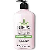 HEMPZ Body Lotion - Grapefruit & Raspberry Crème Daily Moisturizing Cream, Shea Butter Body Moisturizer - Skin Care Products, Hemp Seed Oil - Large