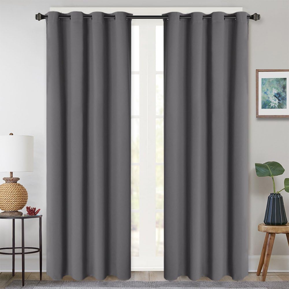 Amazon.com: StangH Bedroom Grey Blackout Curtains - Noise ... Amazon.com: StangH Bedroom Grey Blackout Curtains - Noise ... on {keyword}