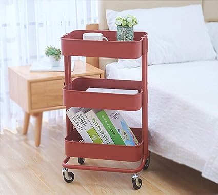 Amazon Com Xtc Yj 3 Tier Metal Utility Service Cart Rolling