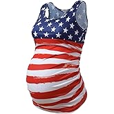 GINKANA Maternity Tank Tops Sleeveless Ruched Basic Tops Maternity Shirt Vest Mama Clothes