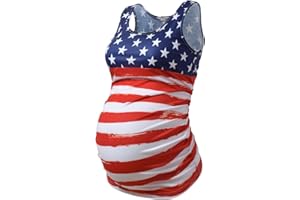 GINKANA Maternity Tank Tops Sleeveless Ruched Basic Tops Maternity Shirt Vest Mama Clothes