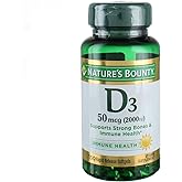 Nature's Bounty Vitamin D3 2000 IU Softgels 150 ea (Pack of 4)