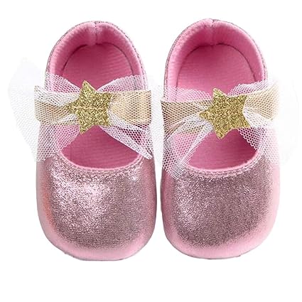 pink baby moccasins