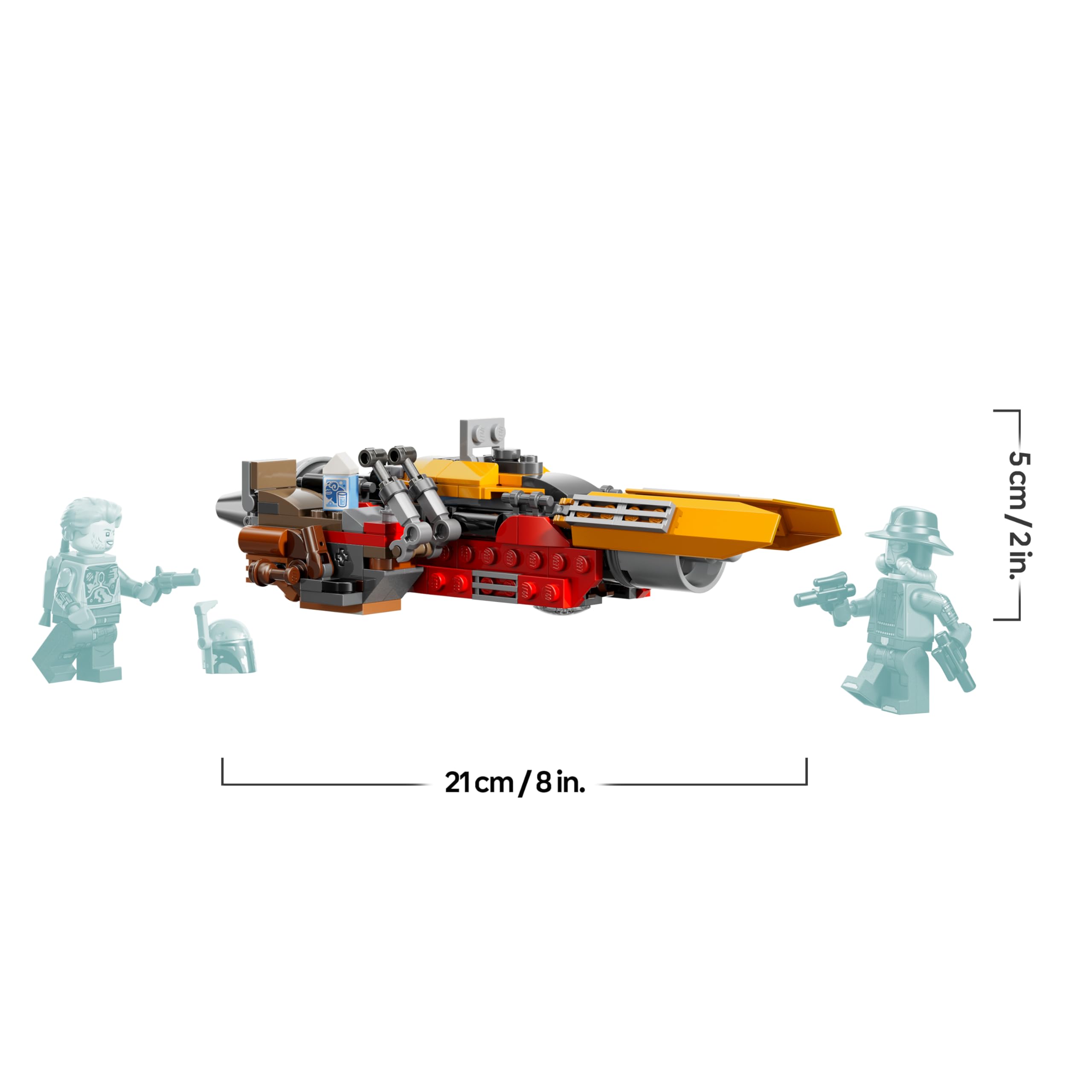 LEGO Star Wars 75437 Cobb Vanths Speeder - inkl. Cobb Vanth & Cad Bane Minifiguren sowie Blaster & Jetpack - Geschenk für Jungen ab 7 Jahren und Fans von The Mandalorian 8
