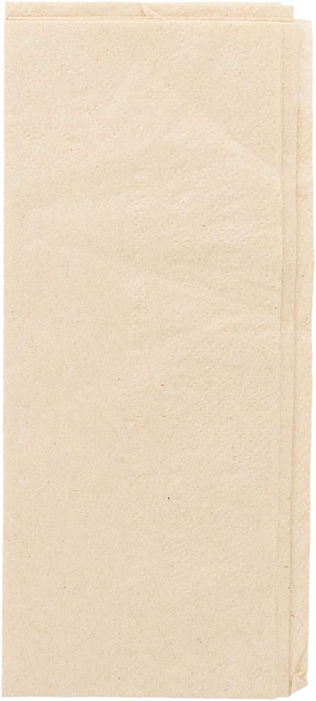Cutlery Sachets+Napkin "Just In Time"- Feel Green 80 + 10Pe Gsm + (18Gsm) 11,2X22,5 Cm Natural Kraft Ribbed - 100 Units - Image 5