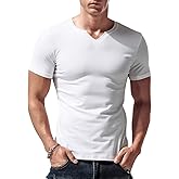 JEEING GEAR Men Long Sleeve Athletic Shirts Slim Fit Cotton V Neck