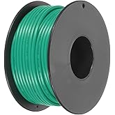 MECCANIXITY 18AWG Stranded PVC Hookup Wire 15m/50ft Green, Electrical UL1007 Spool Tinned Copper Wire for Internal Connecting, Marine