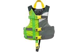 Stohlquist Kids Life Jacket 30-50 lbs - Coast Guard Approved Life Vest - Type III PFD for Boys and Girls - Secure & Adjustable Fit for Swimming, Boating & Water Sports