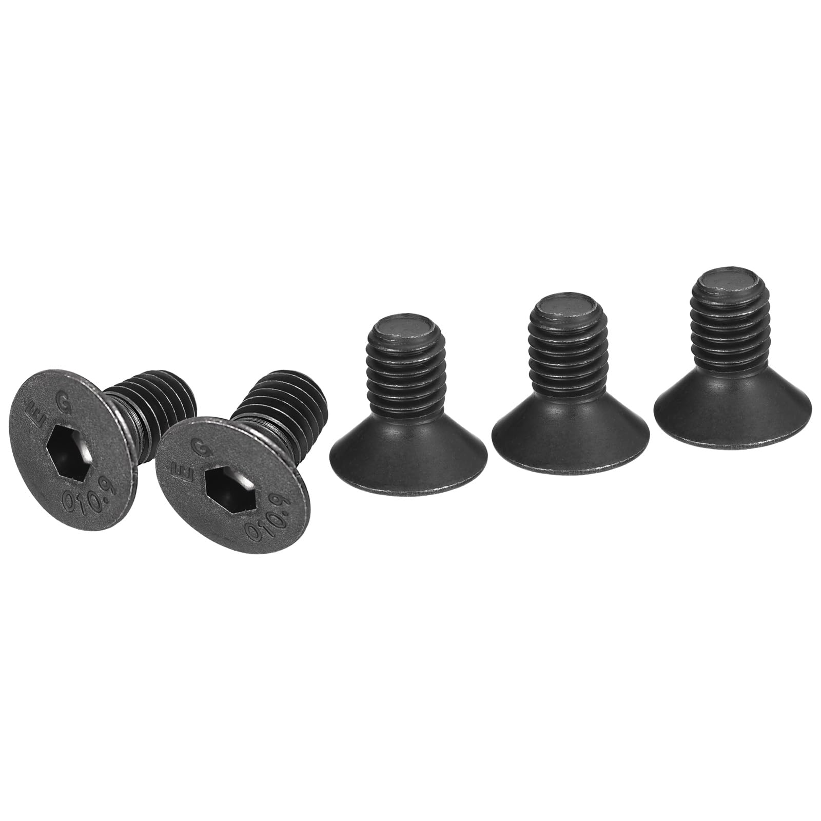 DTGN M8-1.25x16mm Flat Head Socket Cap Screws, 25 Pack Hex Socket Flat Head Screws Carbon Steel Black Oxide, Full Thread, Countersunk Bolts โ image 1