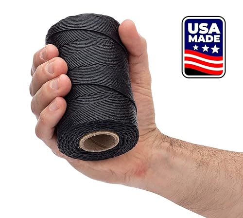 Waxed Twine 160 LBS Tensile Strength 8oz spools 9-ply 100