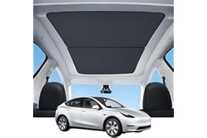 cybtkcar Tesla Model Y Sunshade Roof 2020-2024 3-Gen Heat Insulation Glass Roof Sunshade UV Rays Protection No-Gap Nano Ice-Crystal Coatings for Tesla Model Y Accessories