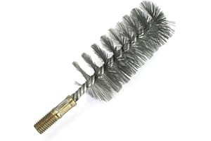 BAISIKY 1Pc 2" Stainless Steel Round Pipe Tube Cylinder Bores Wire Cleaning Brush 50mm