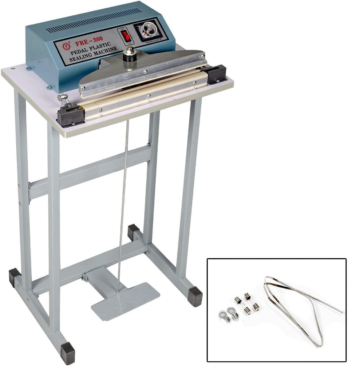 Wakrays New 110V 12" Foot Pedal Impulse Sealer Heat Seal Machine Plastic Bag Sealing