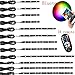 Kingshowstar 12pc Motorcycle LED Light Kit Strips with Waterproof Remote Multi-Color Accent Glow Neon Lights Lamp Motorbike Light