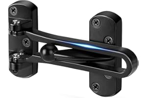 CRANACH Swing Bar Door Lock Latch - Door Security Sliding Bars for Home Hotel Child Proof Safety Locks Reinforcement Door Stopper Door Guard for Indoor and Front Gate Thicken Solid Aluminium 1Pack