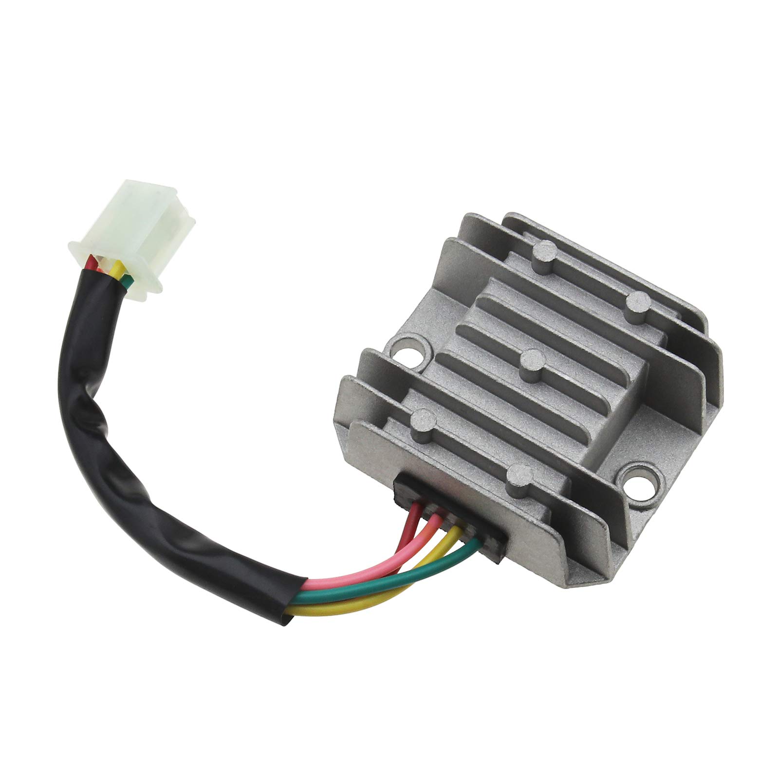 The Lord of the Tools 4 Wires 4 Pins 12V Full Wave Rectifier Voltage Regulator Universal Fit for CG125 150 200 250CC Motorbikes ATVs Mopeds Buggy Dirt Bike