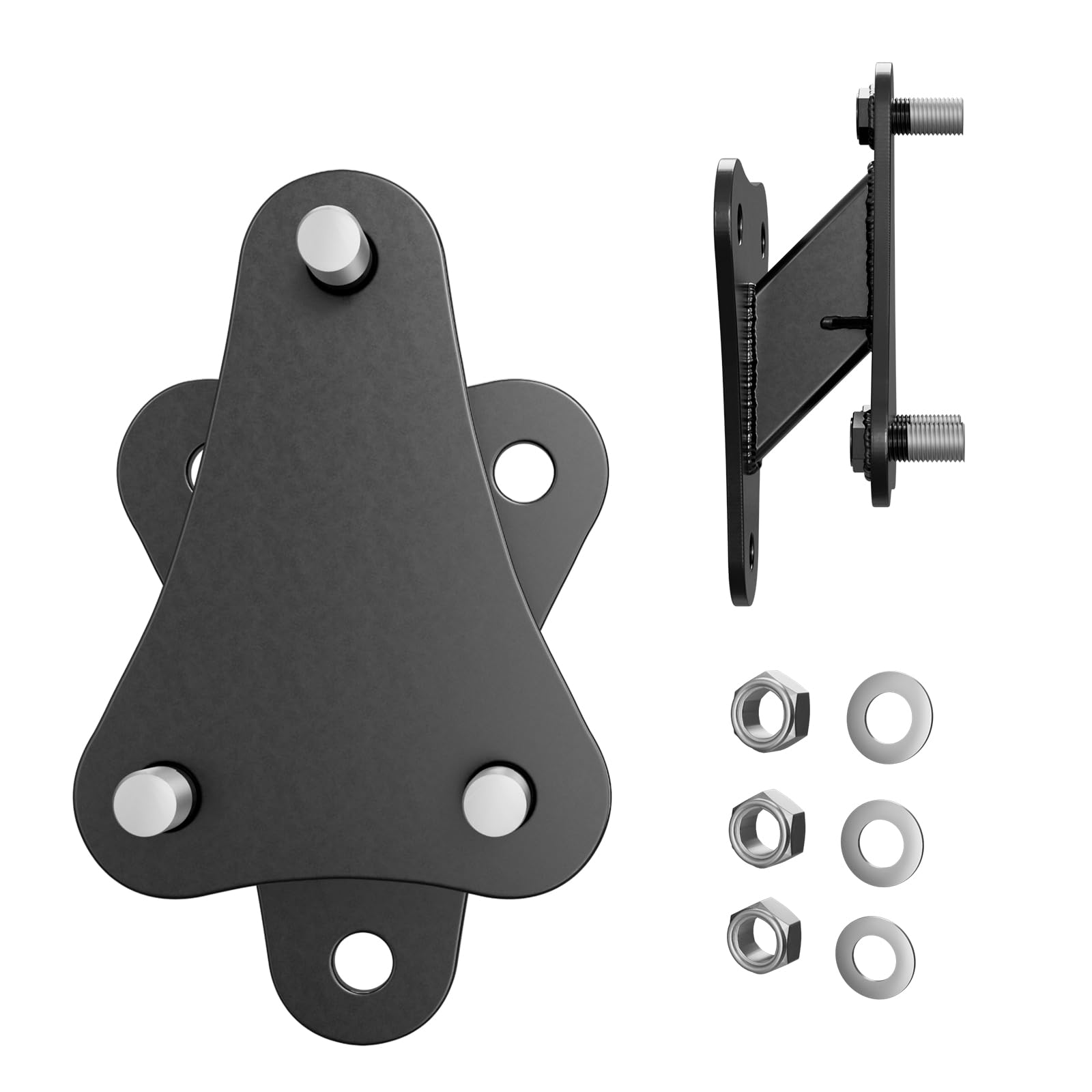 Photo 1 of Quick Release Spare Tire Relocation Bracket Fits for 2007-2018 Jeep Wrangler JK Models, 2 Inch Lift Spare Tire Mount Carrier Kit for 35 & 37 Inch Tires, Heavy Duty Steel Bracket Spacer Carrier Mount