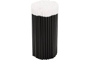 MAGITOCH 60Pcs Disposable Lip Brushes Make Up Brush Lipstick Lip Gloss Wands Applicator Tool Makeup Beauty Tool Kits (60pcs, Black)