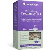 Lansinoh + HotTea Mama Pregnancy Nausea Relief Tea, Lemon &amp; Ginger, 14 Ct | Morning Sickness Tea Essentials for Pregnant Women, Sugar-Free and Caffeine-Free Herbal Tea