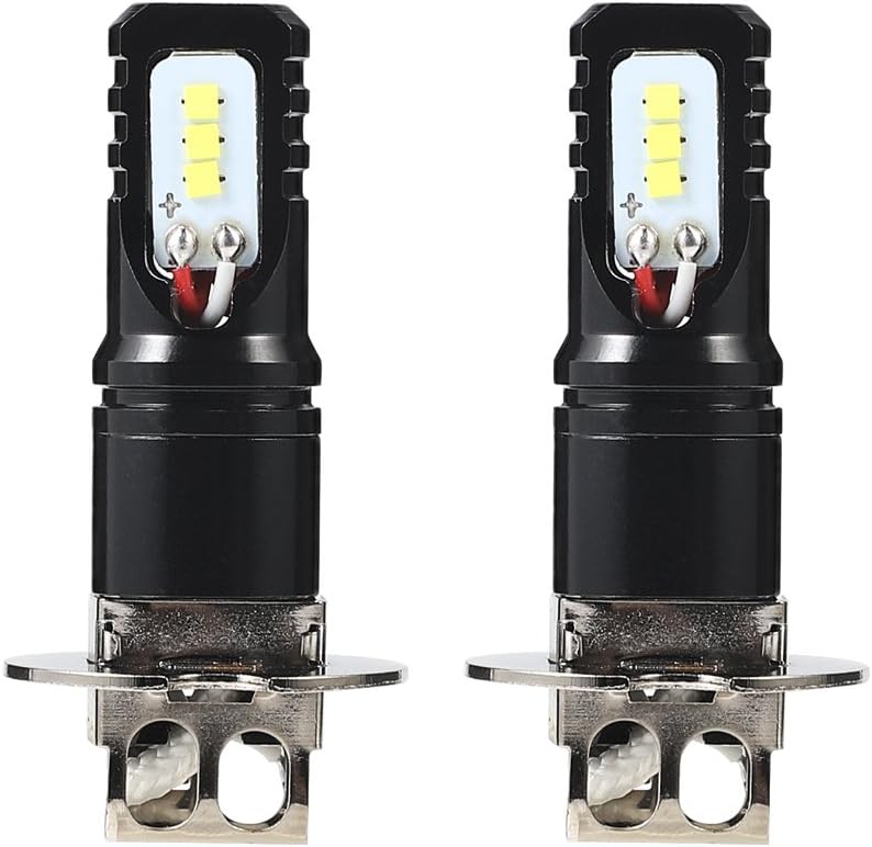 NOVSIGHT H3 LED Fog Light - 6500K White Bulb - 1600LM(800LMx2) - 2 Year Warranty