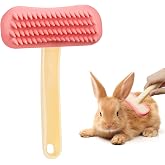 Rabbit Brush, Soft Silicone Small Animal Massage Comb, Practical Bunny Brush for Grooming, Bunny Grooming Kit Supplies Suitab