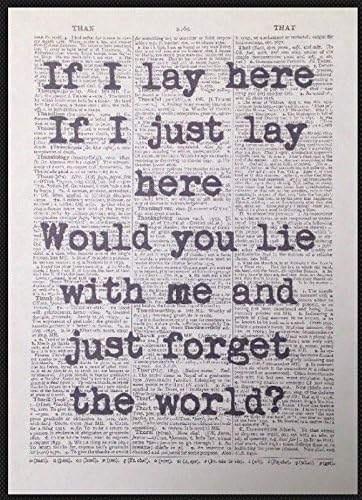 Vintage Lettera Della Canzone Chasing Cars Del Gruppo Snow Patrol Per Primo Ballo Per Nozze Di Matrimonio Amazon It Casa E Cucina