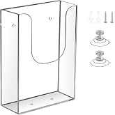 Zavekia 4 x 6 Inches Wall Mount Brochure Holder - Clear Flyer Holder (1 pack)