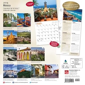 Mexico calendario de 18 meses / Mexico 18-Month 2014 Calendar (Spanish and English Edition)